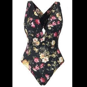 Floral One Piece Bathing Suit